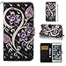 iPhone 7 Plus Case,iPhone 8 Plus Case,Lightweight Kickstand PU Leather Wallet Case Book Cover with Credit Card Slot Xmas Birthday Gift for Daughter Girlfriend Boyfriend for Apple iPhone 7 Plus-Purple