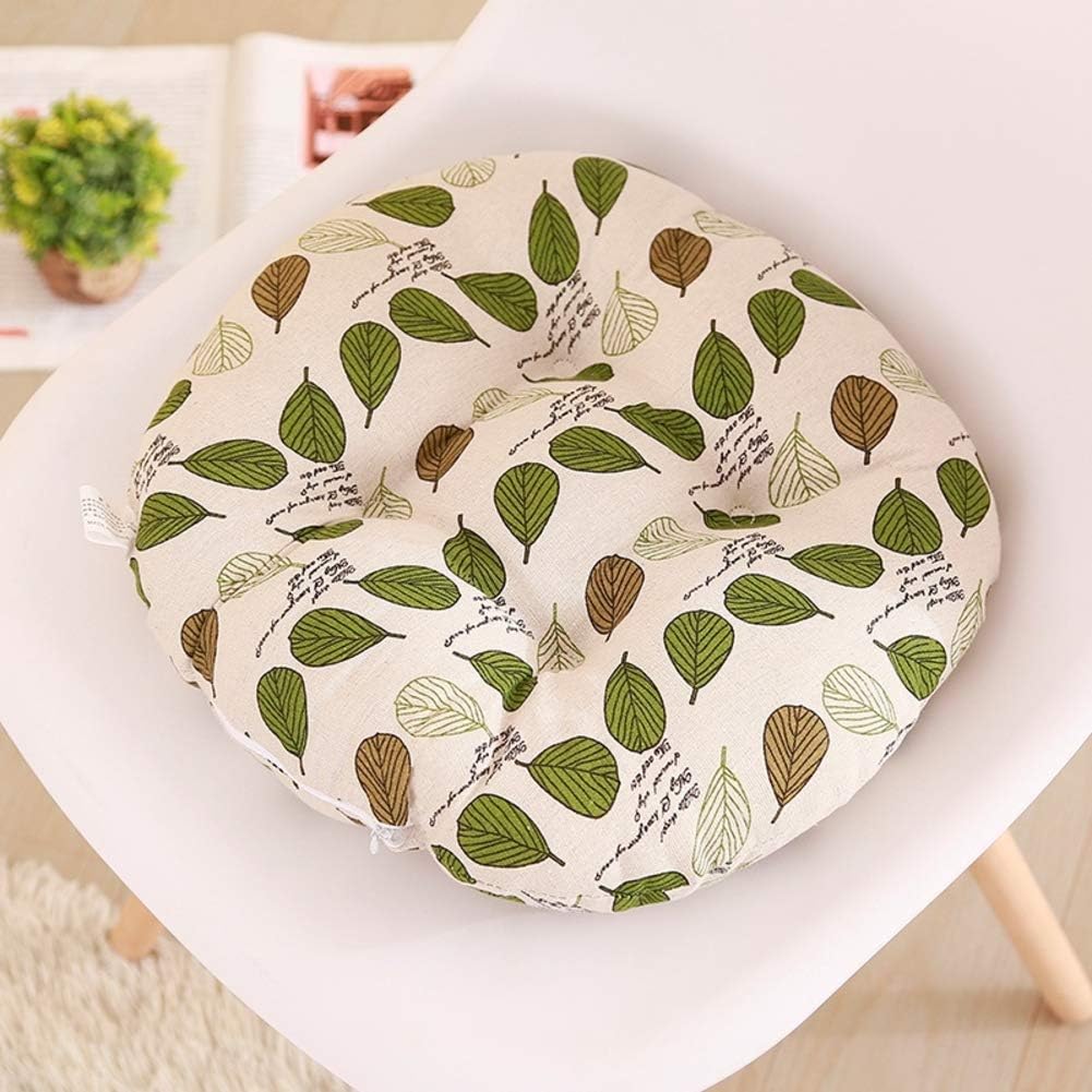 Breathable Outdoor round seat cushions,Thick linen Chair pads Tatami soft Quilted cushion pad Office Chair cushion -B 35x35cm(14x14inch)