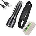 Fenix TK22TAC 2800 Lumen LED Tactical Flashlight TK22 TAC, USB Rechargeable ARB-L21-5000U Battery and EdisonBright BBX5 Battery Carrying case Bundle