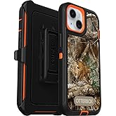 OtterBox iPhone 15, iPhone 14, & iPhone 13 (Only) Defender Series Case - Realtree Blaze Edge (Camo) - Rugged & Durable - with Port Protection - Holster Clip Includes - Microbial Defense Protection