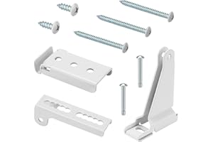 ArrogantF Storm Door Closer Bracket Compatible with Andersen/Emco/Larson/40201/Pella Door Repair Kit Screen Door Closer Replacement Part, Include Door Frame Bracket Base Adjustable Door Backet Screws