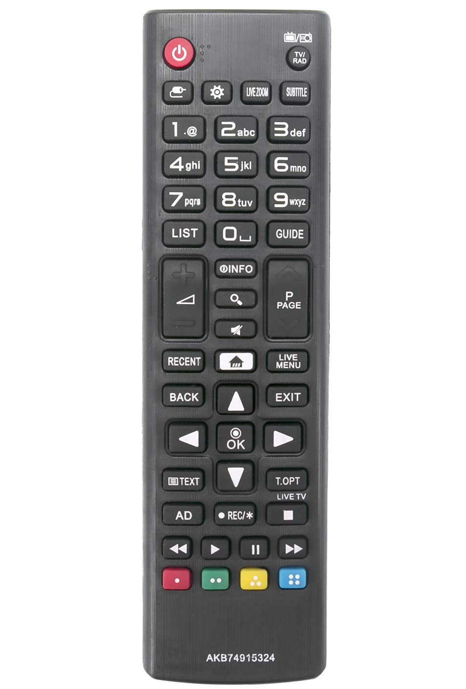 ALLIMITY Remote Control AKB74915324 Replace for LG Smart TV 43LH604 43LH6047 43LH604V 43UH603 43UH610 49UH6107 49UH6109 49UH620 55LH630 55UH6157 55UH6159 60UH625 60UH6257 60UH650 60UH6507