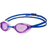 ARENA Unisex Python Racing Swim Goggles for Men and Women Anti-Fog No Leak Max Comfort Dual Strap, Mirror/Non-Mirror Lens