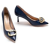 C.Paravano Women's Pumps | Women Heels Closed Toe | Pumps Shoes Women | Chic Pointed Toe Design | Comfort Heels