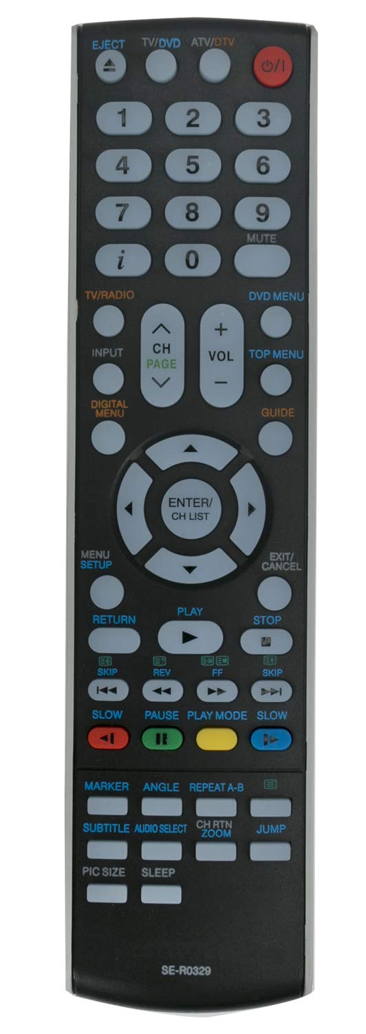 ALLIMITY SE-R0329 Remote Control Replaced for Toshiba 19DV555DB 19DV555DG 19DV615DB 19DV615DG 19DV665 2866DD 2866DF 2870DD 2876DD 2876DF 2877DB 2886DF 2896DD 28W8DF