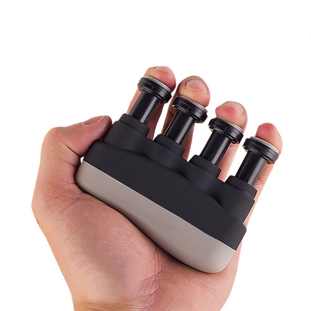 NUZAMAS Finger Trainer, Guitar Piano Finger Exerciser, Hand Strengthener Trainer Tension Exerciser Grip, Adjustable Strength