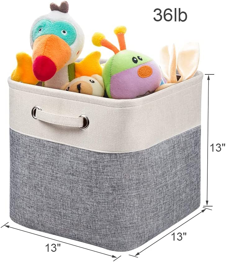 Kntiwiwo Large Storage Cubes 13” x 13” x 13” Foldable Storage Bin Closet Organizers and Storage