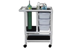 MJM International 1010-3TWN Crash Cart, 75 fl oz, 36.5" Height x 31.5" Length x 20" Width