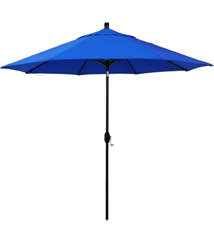 Comfort Classics Sunbrella Outdoor 9Ft. Aluminum Market Umbrella in AIR BLUE Inc. Made in USA : Patio, Lawn & Garden