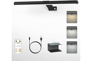 Wireless Picture Light, 1 Pack 40Cm/16inch Picture Lights Battery Operated with Remote, Rechargeable Picture Lights for Wall 