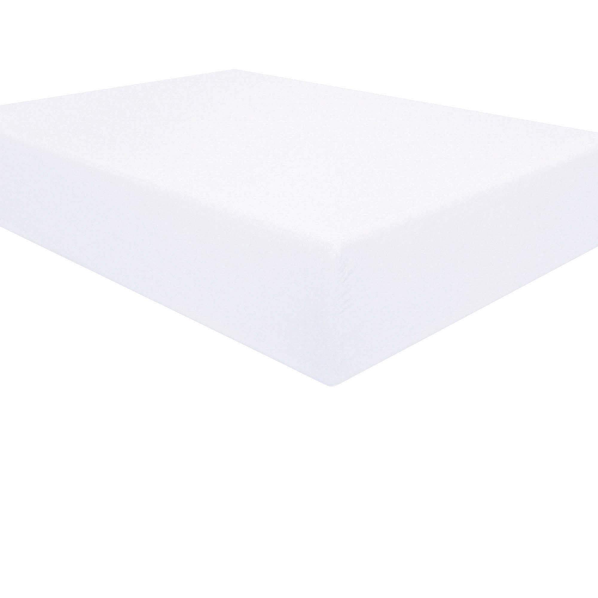 NTBAY 100% Brushed Microfiber Super King Fitted Sheet, 1800 Super Soft and Cozy, Wrinkle, Fade, Stain Resistant 12" / 30cm Deep Pocket Fitted Bed Sheet, White