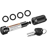 METOWARE Trailer Hitch Lock - 5/8" Dia Locking Hitch Pin, Anti-Theft Trailer Receiver Lock, Fits 2" Receiver Tubes, Class III