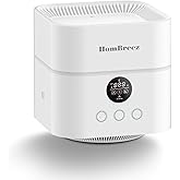 HomBreez Air Purifier and Humidifier Combo for Bedroom, Covers Up to 200ft², H13 True HEPA Filter, 500ML Water Tank, Quiet Co