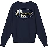 Bioworld Gilmore Girls Dragonfly Inn Adult Navy Crew Neck Long Sleeve Sweatshirt