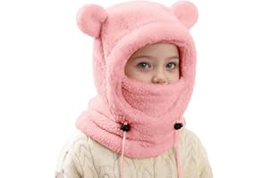 Ski Balaclava for Kids, 3-10 Years Kids Balaclava Winter Hat, Toddler Balaclavas for Boys Girls, Windproof Fleece Balaclavas 