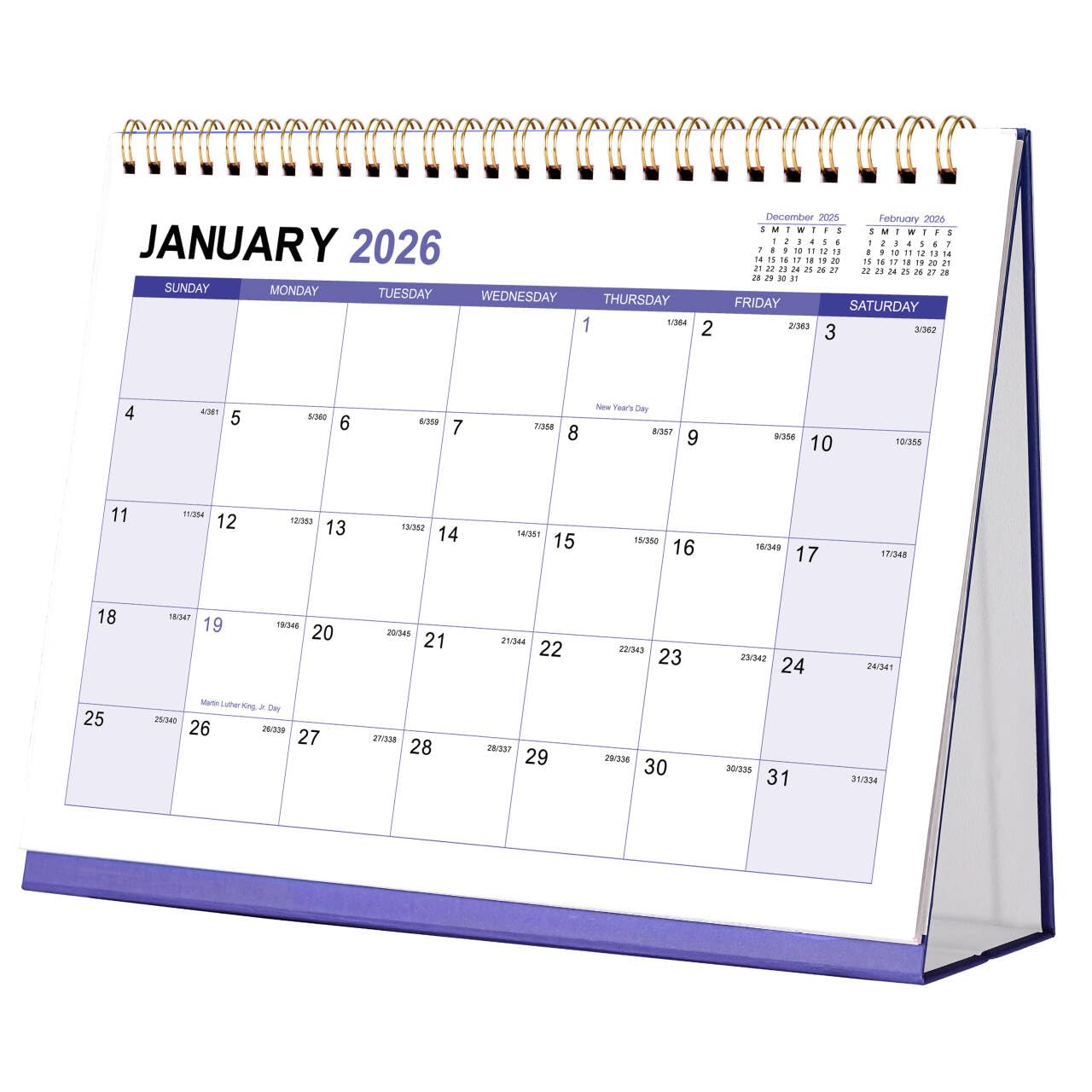 Photo 1 of 2026 Desk Calendar - Desktop Calendar 2026, Jan. 2026 - Dec. 2026, 12 Months Desk Calendar 2026, Standing Flip Calendar 2026, 9.8" x 8.3", Thick Paper