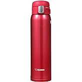 Zojirushi SM-SA60RW Stainless Steel Mug, 20-Ounce, Clear Red