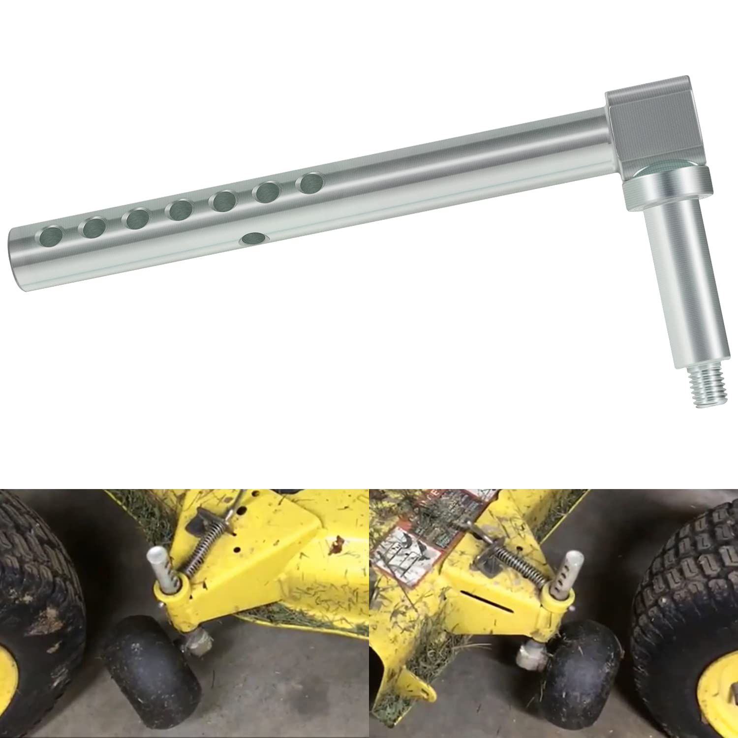 Photo 1 of Yoursme AM136328 Left Hand Front or Right Hand Rear Mower Deck Gage Wheel Arm for John Deere Mower Decks X300 X500 Series 48 in and 54 in