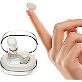 Invisible Tiny Mini Small Earbuds Wireless Bluetooth Low Profile Smallest Micro Discreet Hidden Earbuds for Small Ear Canals Disguised Sleep Ear Buds Spy Secret Headphones Earphones for Work Nude