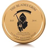 The Blades Grim &ndash; Luxury Shave Soap, Handmade in the USA (Smolder, 4oz)