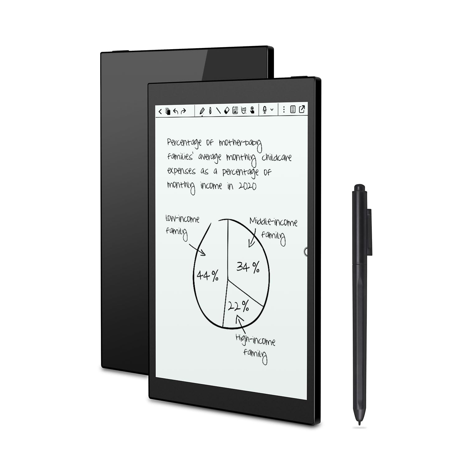 Photo 1 of Geniatech Kloudnote S 10.1" - ePaper Notebook with Digital Pen, E-Ink Paperwhite Tablet with Sync and Screen Casting Function, e Reader Graphics Notepad for Drawing and Meeting (Black)