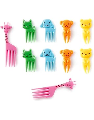 Creativo soporte con tenedores para frutas de acero inoxidable, de Ruichy