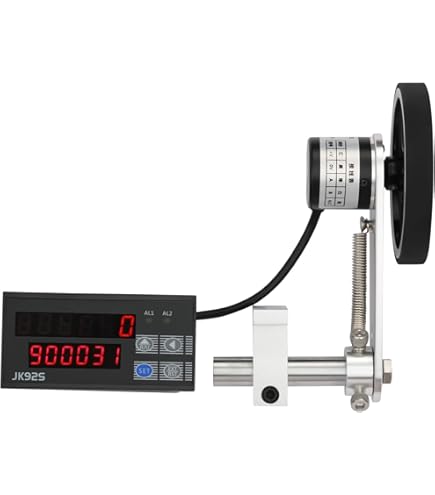 Digital Length Meter Counter With Wheel Sensor - Feet/Meters Measurement For Textile & Cable Industries