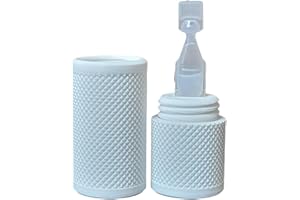 Eye Drop Vial Holder & Pocket Carry Case - Holds One (1) Single-Use Eye Drop Vial - Great for carring in Pocket, Purse/Clutch, School Bag - Znet3D (White)