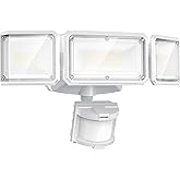 LEPOWER Battery Powered LED Flood Light Outdoor,1500LM Motion Sensor Outdoor Lights,5000K, IP65 Waterproof, Wireless Security