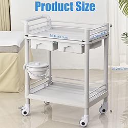 Rolling Utility Cart,Qiwey Medical Utility Cart