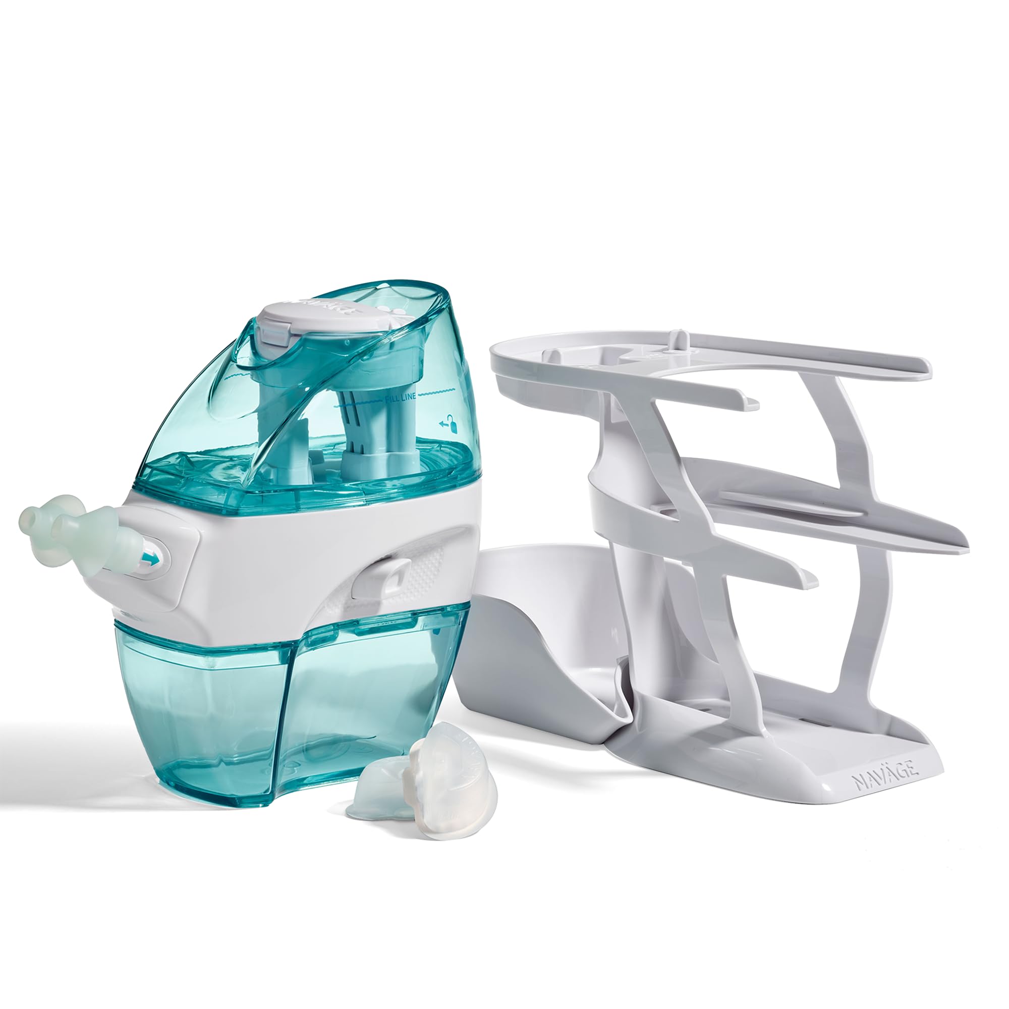 Navage Countertop Caddy - Storage Caddy Organizer for The Navage Nasal Irrigation System - 3-Tier Nose Cleaning Supplies Organizer with Detachable Tray - Plastic Caddy Only - Nasal Care Accessories