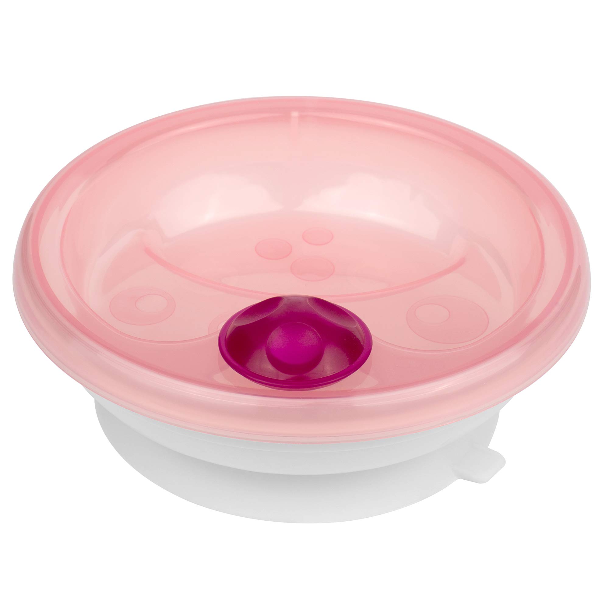 MAM primamma Warming Plate for Babies, Baby Crockery to Keep Meal Warm, Baby Plate with Suction Ring for Non-Slip Stand, from 6+ Months, Pink
