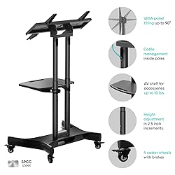 ONKRON Mobile TV Stand on Wheels for 32-70 Inch