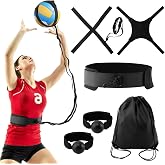 Volleyball Training Equipment Aid, Improve Serving &amp; Setting | No Ball Chasing, Adjustable 20&ndash;46" Waistband, for Youth &amp; Adults, Practice Passing And Spiking Skills, Indoor &amp; Outdoor Use
