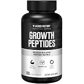 Jacked Factory Growth Peptides &ndash; Peptides for Muscle Growth with PeptiStrong&reg;, Supports Muscle Protein Synthesis, Muscle Builder, Strength &amp; Recovery, Peptide Muscle Building Supplement, 120 Capsules