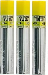 Pentel 0.9mm HB Pencil Lead Refill Pack 45 Pieces 3 Tubes view 1