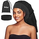 Boloye Hair Dryer Bonnet, Large Bonnet Hooded Hair Dryer Attachment for Speeds Up Drying Time & Deep Conditioning, Fits All H