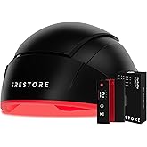 iRestore Elite + Rechargeable Battery Pack - Laser Red Light Therapy for Hair Growth - FDA Cleared Hair Loss, Hair Thinning Treatment for Men &amp; Women - Hair Regrowth Laser Cap - 500 Lasers &amp; LEDs