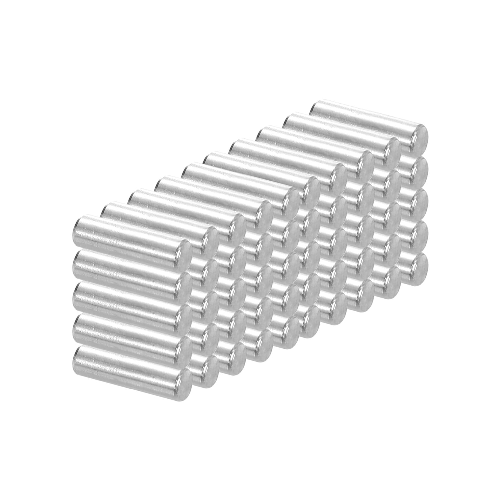 PATIKIL 304 Stainless Steel Dowel Pin 4x12 mm (5/35" Dia), 50 Pcs Hardened Metal Dowel Pins Bunk Bed Pegs Pin Replacement Hardware for Shelf Furniture Assembly DIY
