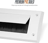 ZAVIA Internal Letterbox Draught Excluder 13.5 Inch White PVC Flap view 3