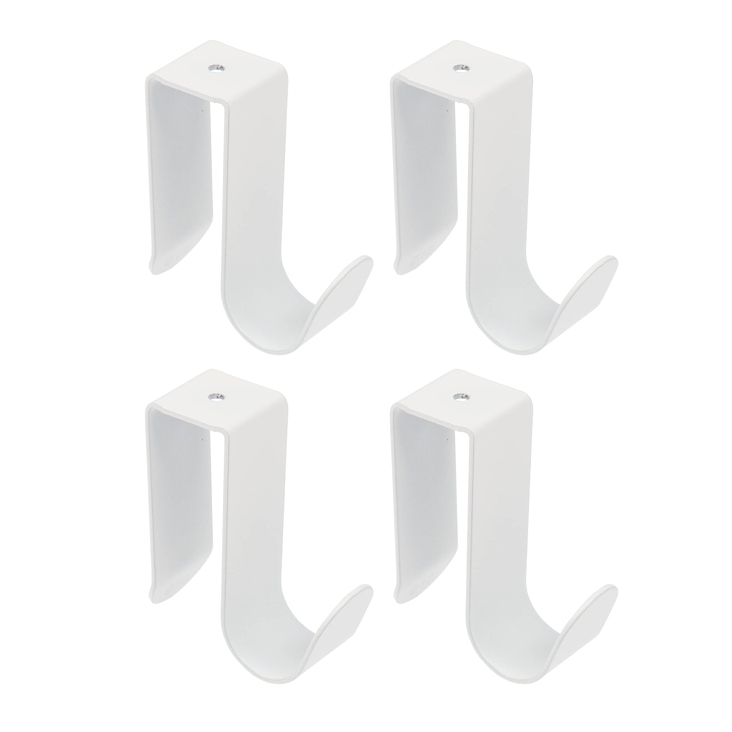 Ikea LATTHET Clip-On Hooks, White, 50x47x18mm, 104.369.78 - Pack of 4