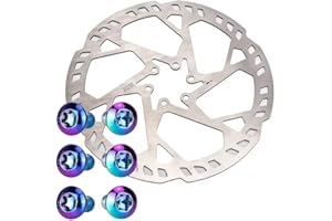ZTTO 203mm Bike Disc Brake Rotor Thicken 2.3mm, More Durable Stainless Steel Bicycle Disc Brake Rotor with Colored Bolts for 