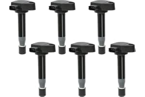 UF242 Ignition Coil Packs (6 Pcs), Compatible with 1999-2009 Honda Accord/Pilot/Odyssey/Ridgeline, Acura MDX/CL/TL & More 3.0