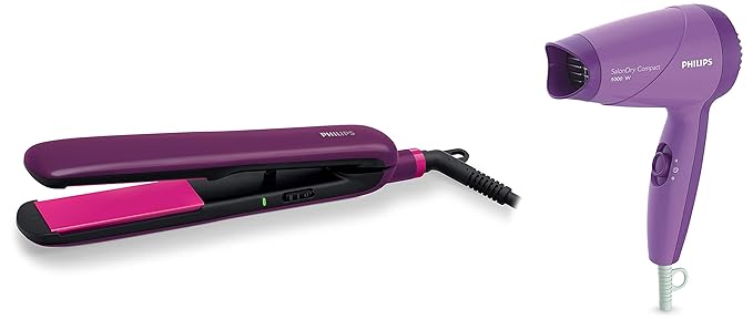 Philips Straightener (BHS384) & Hair Dryer (HP8100/46) Combo