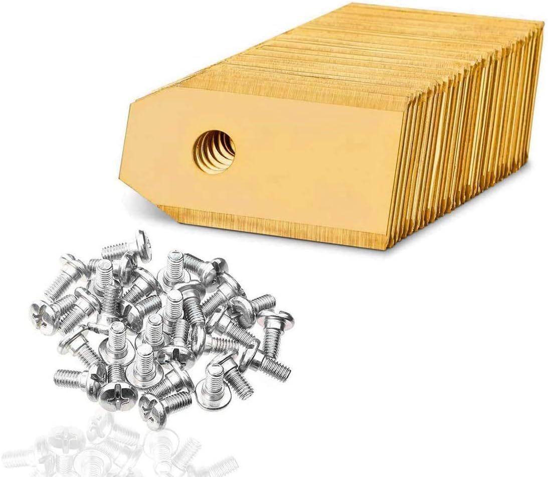 45x Titan Messer Klingen für alle Husqvarna Automower/Gardena Mähroboter, Ersatzmesser mit Schrauben Passend für 105 310 315 320 420 430x r40i uvm