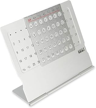 Pearpeach Kalender Metall Karte Ewiger Kalender Silberkalender Aluminium Tischkalender Mini Kalender Faltbar Jahreskalender Amazon De Burobedarf Schreibwaren