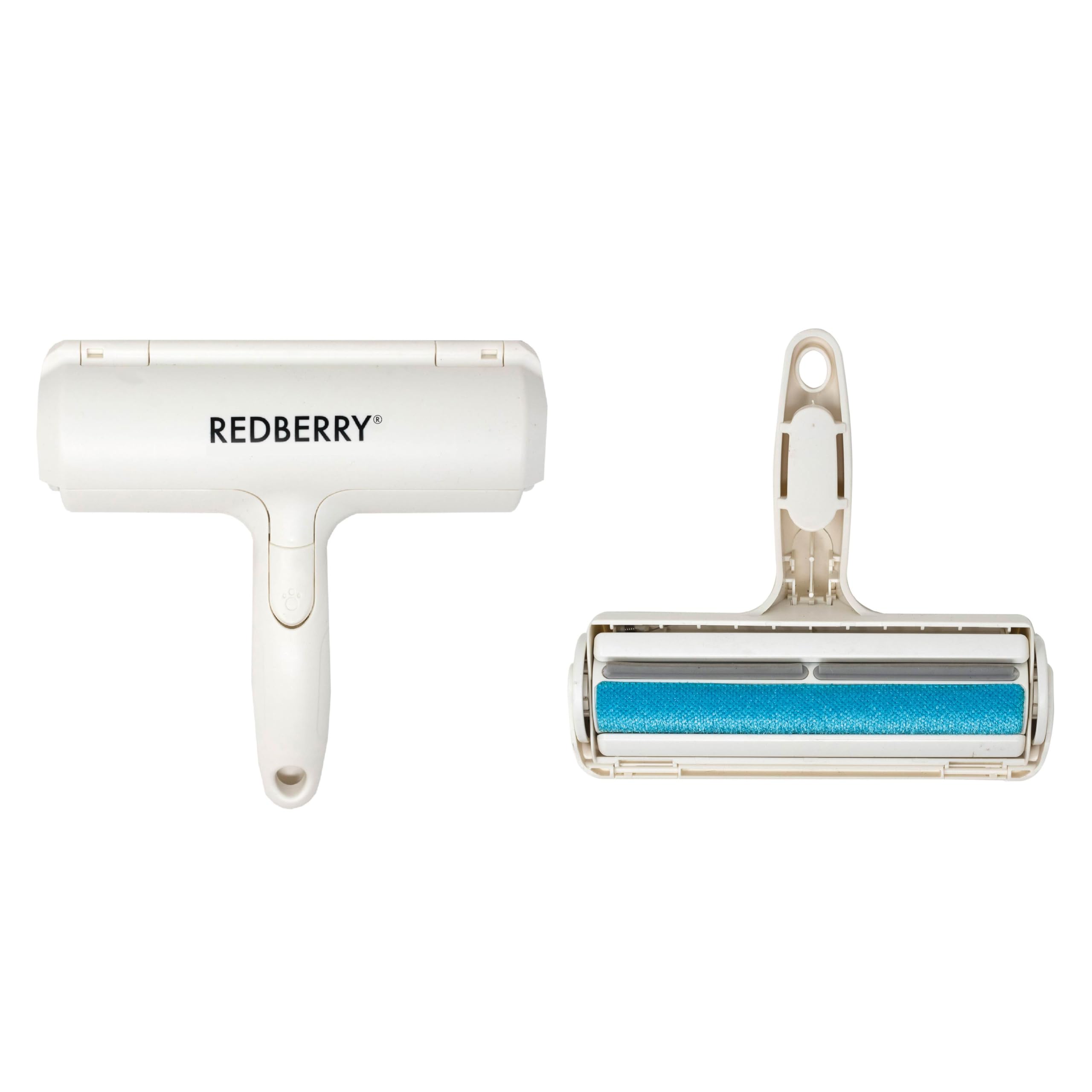 Redberry Lint Brush - Pet Hair Removal Roller - Reusable Lint Removal Solution for Clothes and Furniture - Dog and Cat Hair Remover Grey