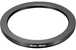 PATIKIL Step Down Ring Adapter 58mm to 49mm, Filter Step-Down Rings Camera Lens Filters Metal Ring Digital for ND IR DSLR Len