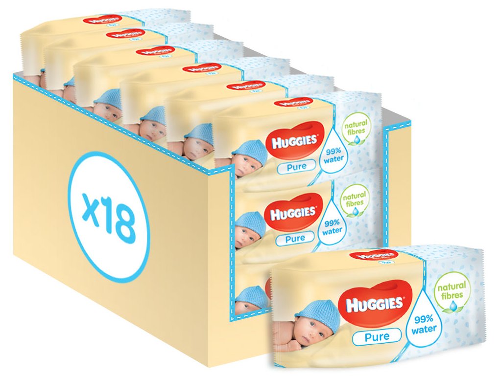 Huggies Pure Toallitas para Bebé Toallitas paquetes de unidades