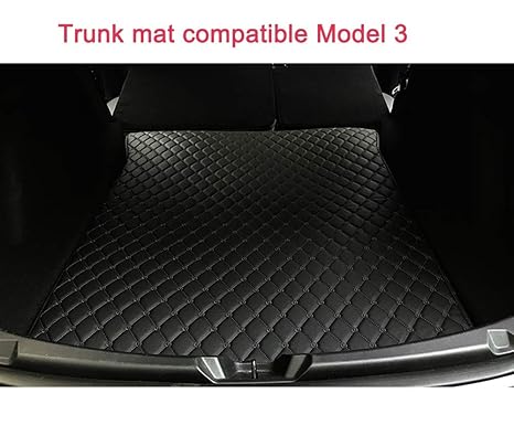 Lmzx Tesla Model 3 Kfz Schutzmatte Für Vorne Und Hinten Im Kofferraum Schwarz